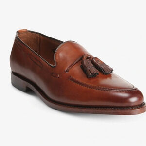 Allen Edmunds brookwood Greyson leather tassel slip on dress loafers size 8